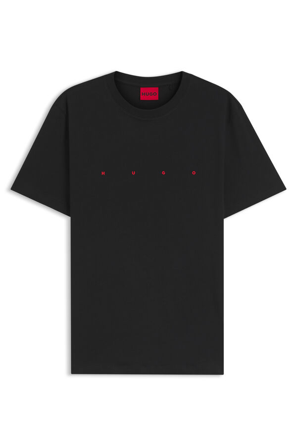 HUGO Short sleeve T-shirt Black