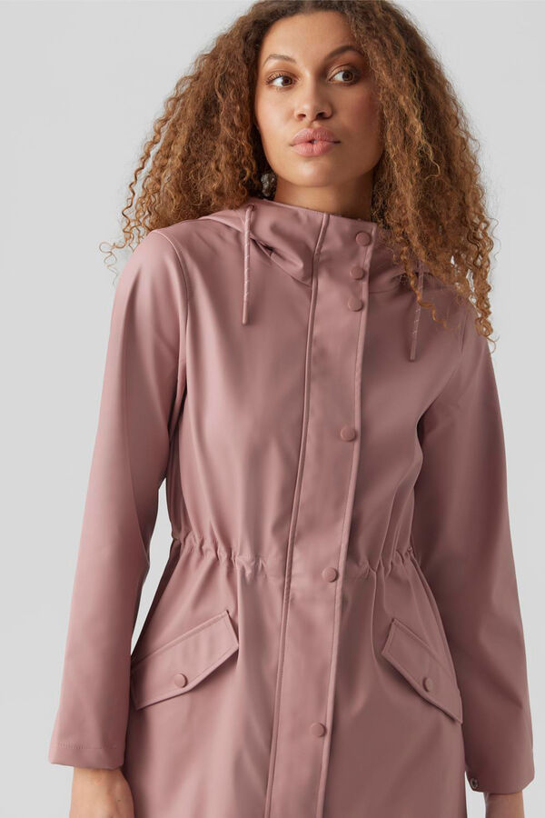 Vero Moda Chubasquero corto con capucha Morado