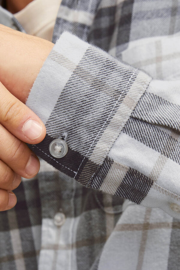 Jack & Jones Camisa de flanela Cinzento