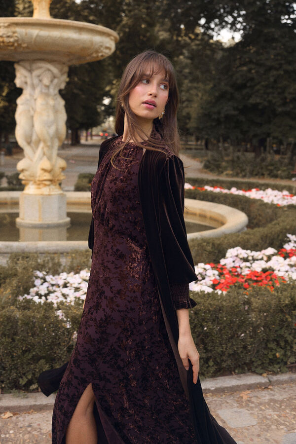 Pol&iacute;n Et Moi Maelia guest dress Brown