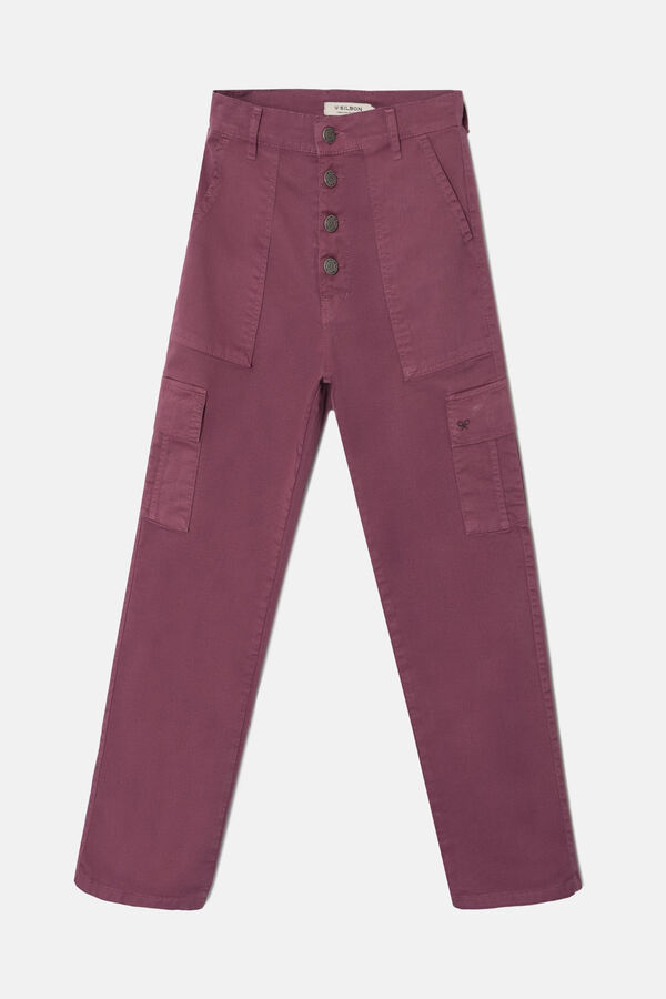 Silbon Cal&ccedil;as cargo Roxo