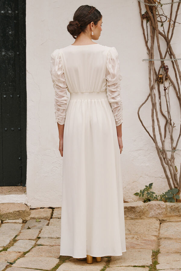 Cortefiel Vestido de noiva Lirio Branco