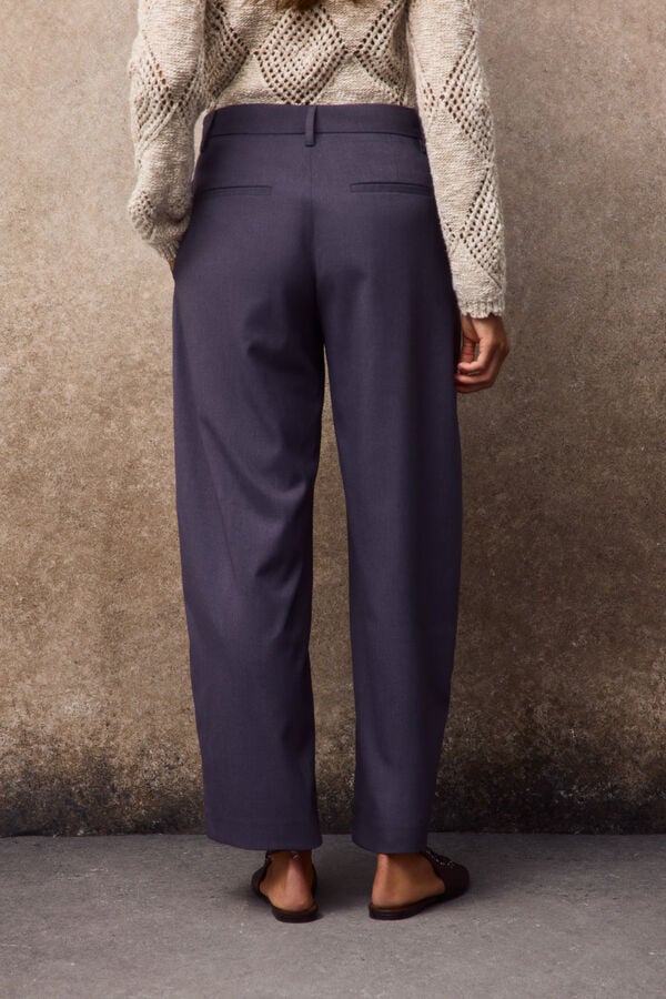 Slowlove Barrel cut trousers Dark grey