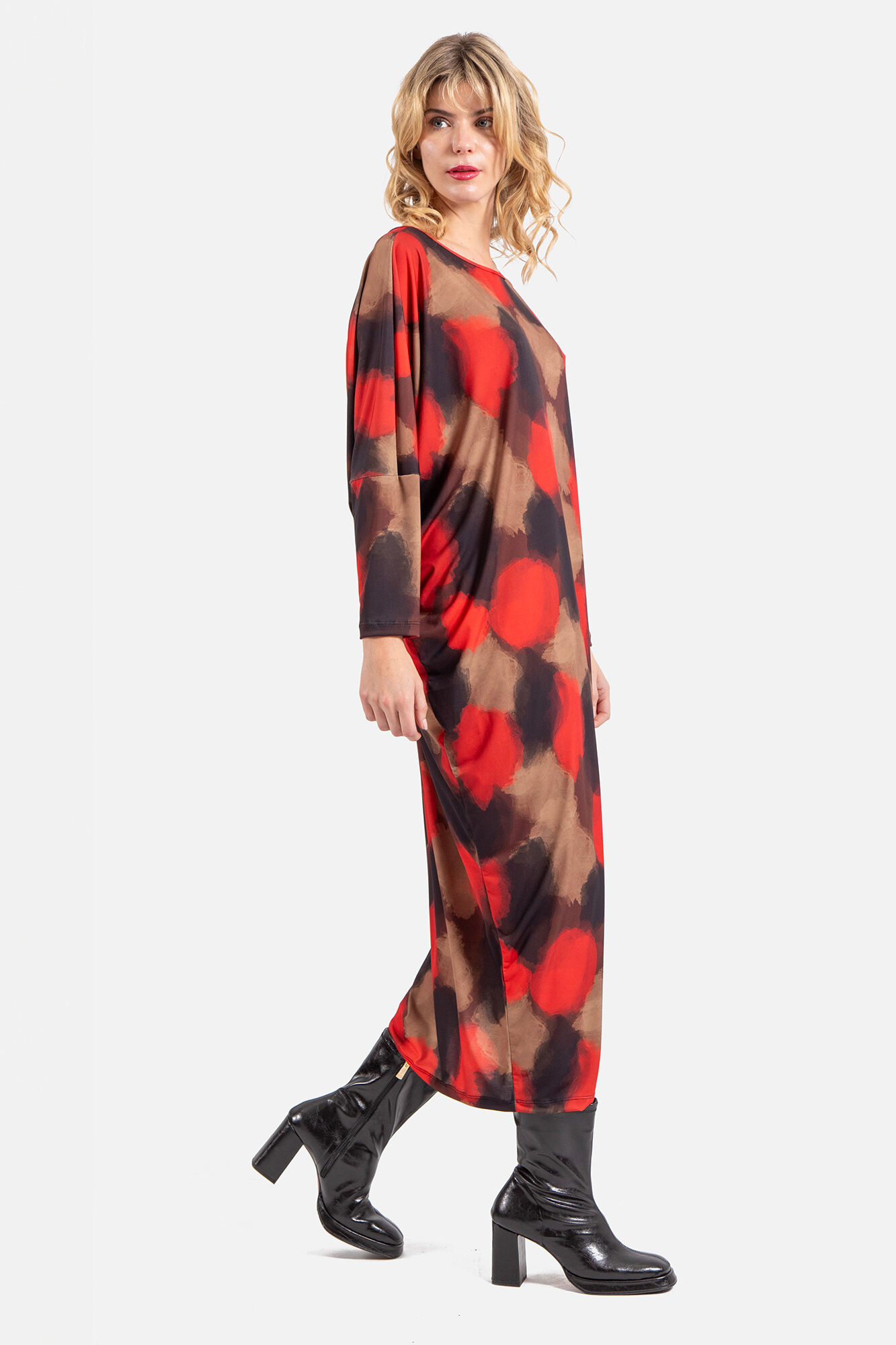 Cortefiel Vestido ancho estampado