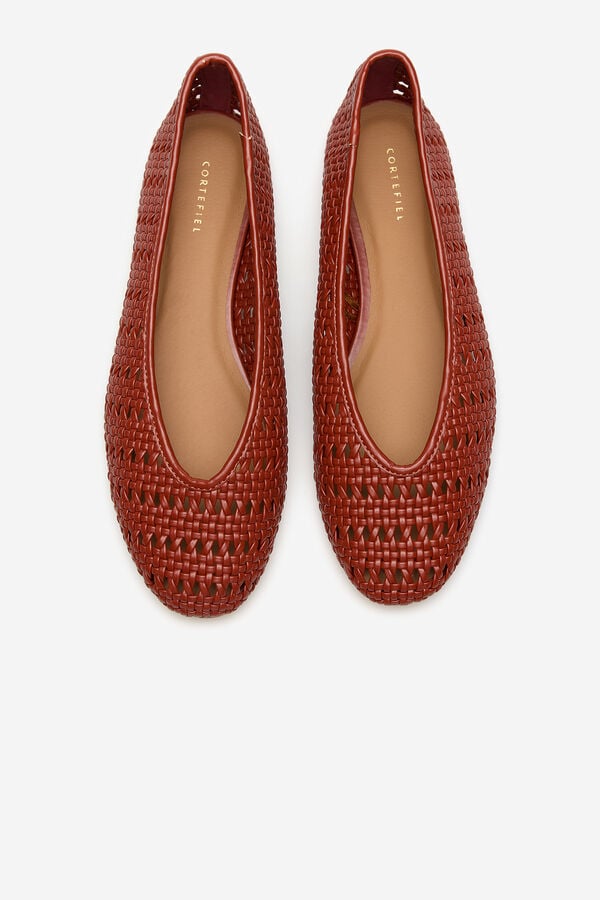 Cortefiel Bailarina tran&ccedil;ada Vermelho