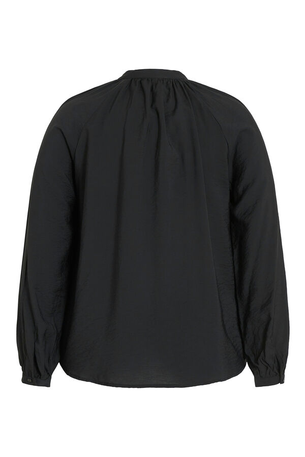 Cortefiel Curvy long sleeve shirt Black