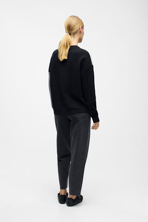 Object Camisola de malha estampado Preto