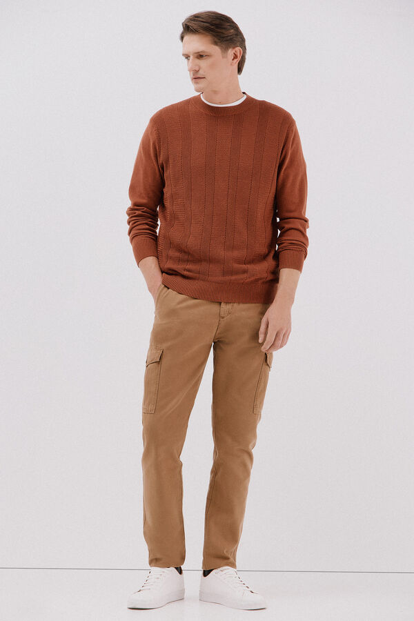 Cortefiel Cargo trousers  Camel