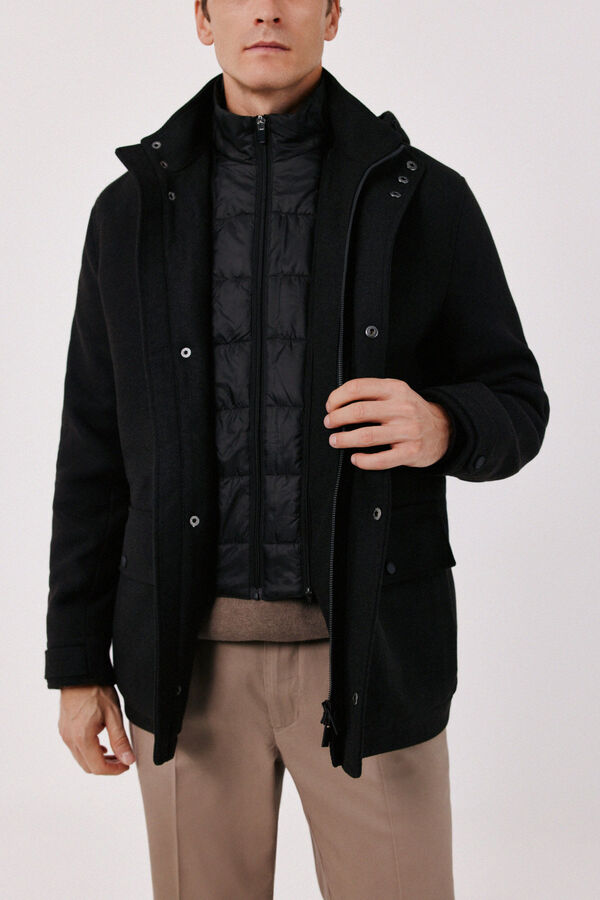 Cortefiel Jacket with lining Dark brown