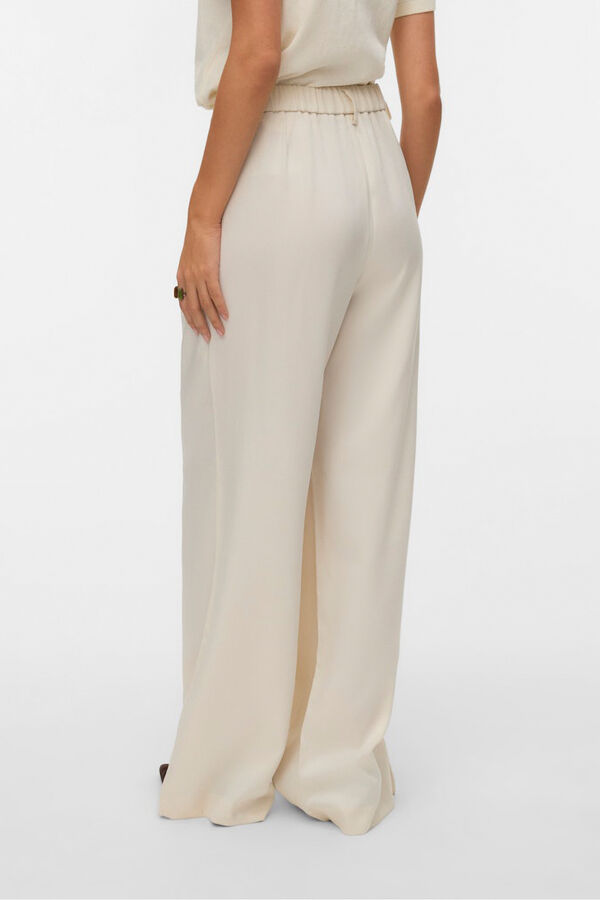 Vero Moda Cal&ccedil;as compridas de vestir Tostado