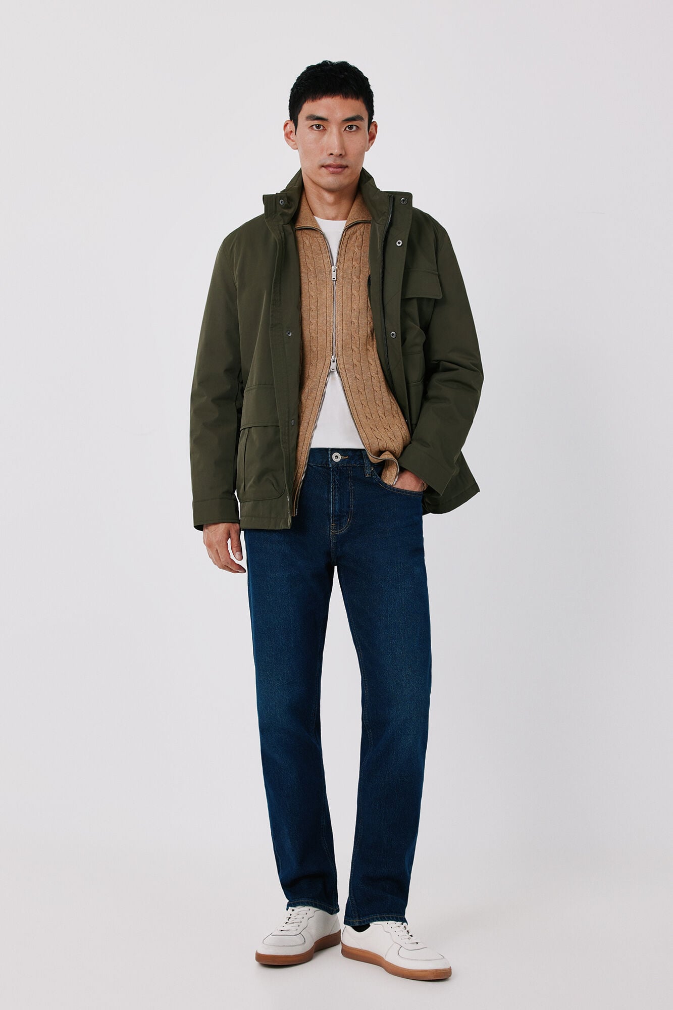 Cortefiel Field jacket with 3 pockets