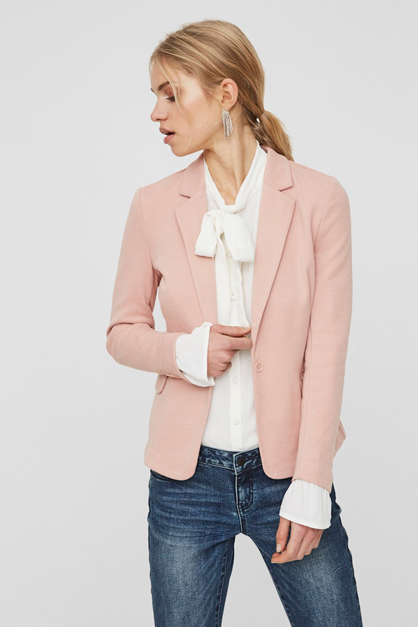 Vero Moda Blazer manga comprida com bolsos