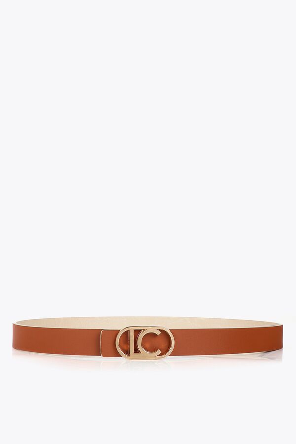 Lola Casademunt Reversible thin belt Camel