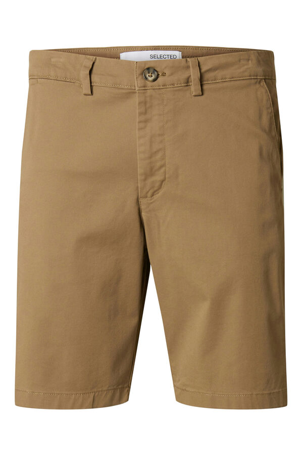 Selected Bermuda estilo chino Slim Fit Marrón