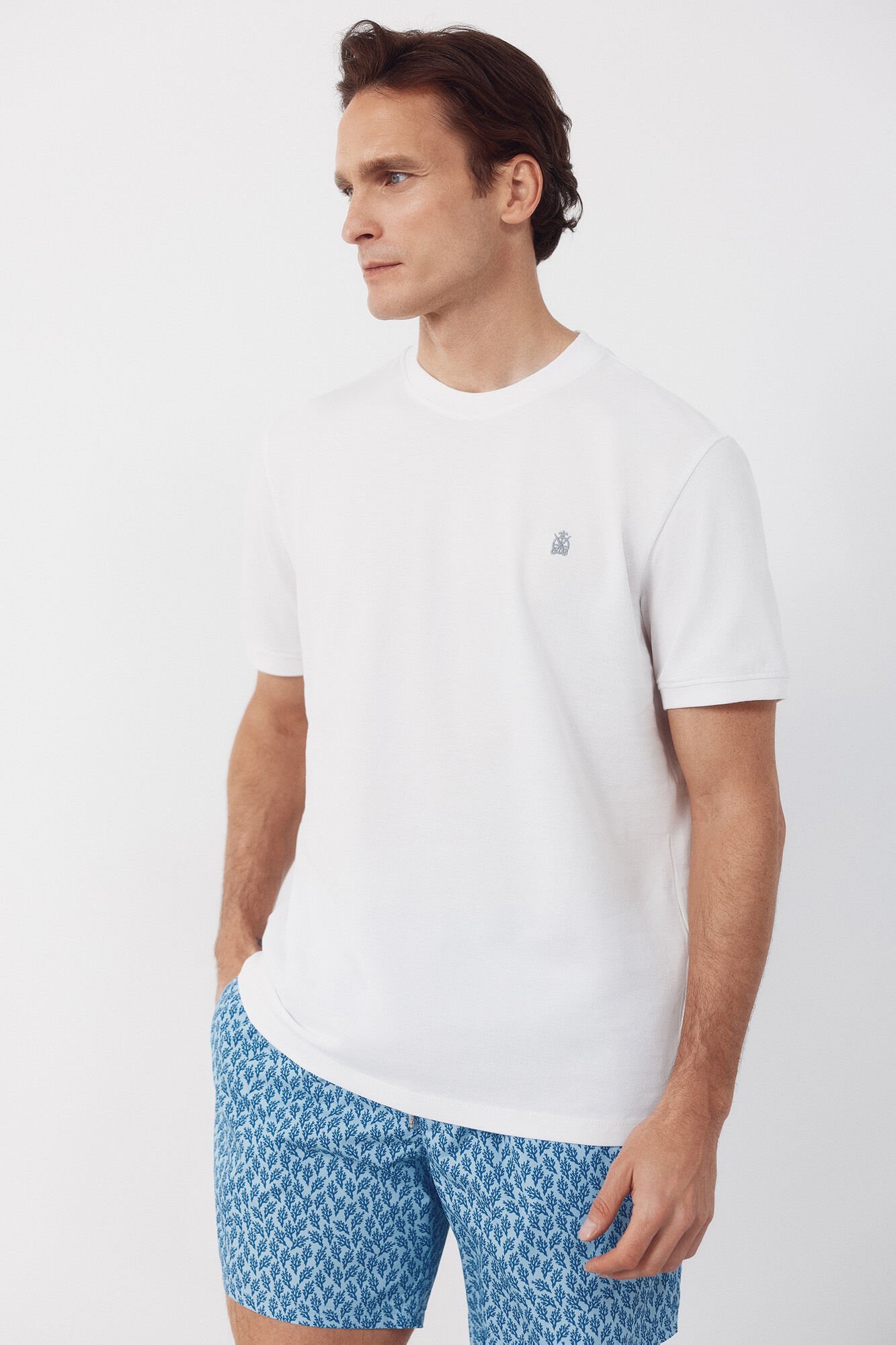 Cortefiel Piqu&eacute; basic T-shirt