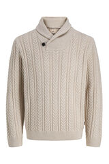 Jack & Jones Camisola de malha trançada Cinzento