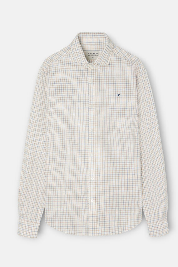 Camisa sport cuadro bicolor