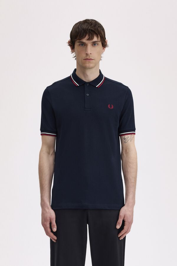 Fred Perry Polo em dois tons Fred Perry Azul