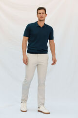 Cortefiel Pantalón chino ligero regular fit Gris