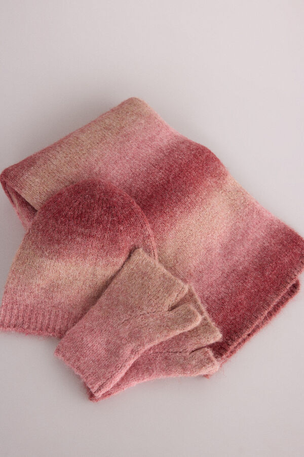 Slowlove Mitones rayas Rosa