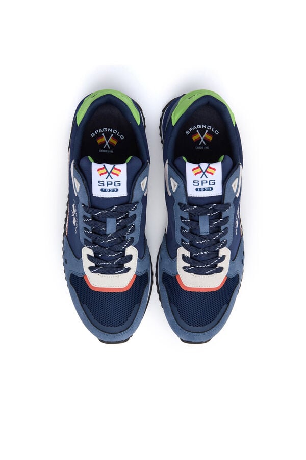 Spagnolo Men's casual running sneakers Blue