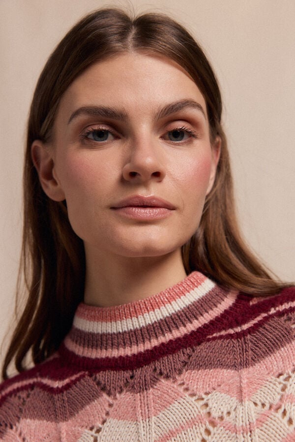 Slowlove Jersey ondas multicolor Tostado