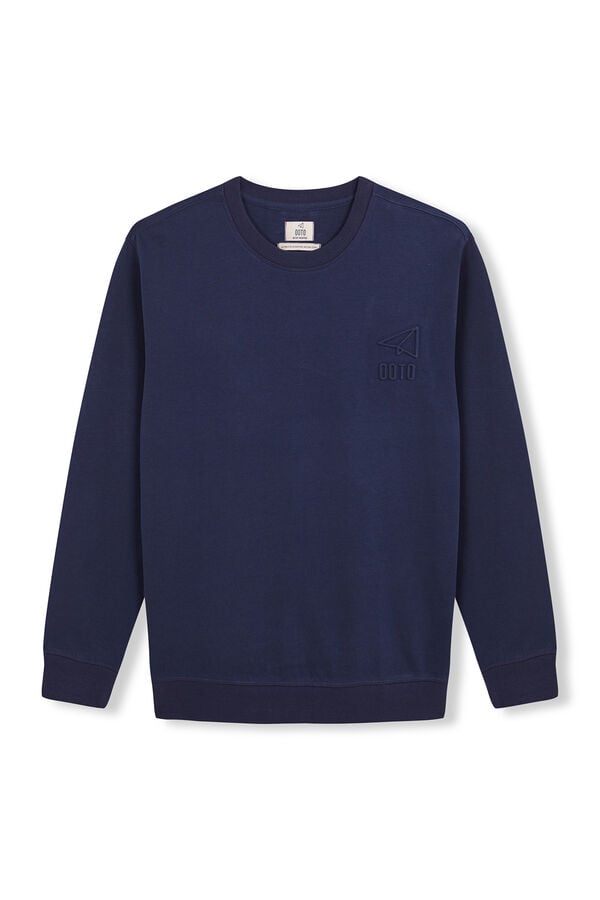 OOTO Sudadera logo relieve Azul oscuro