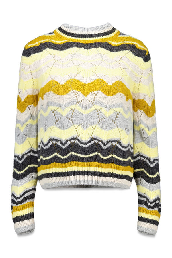 Slowlove Jersey ondas multicolor Printed yellow
