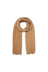 Cortefiel Scarf with structure  Dark brown