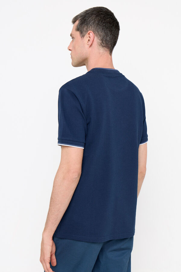 Cortefiel Camiseta de rayas Azul marino