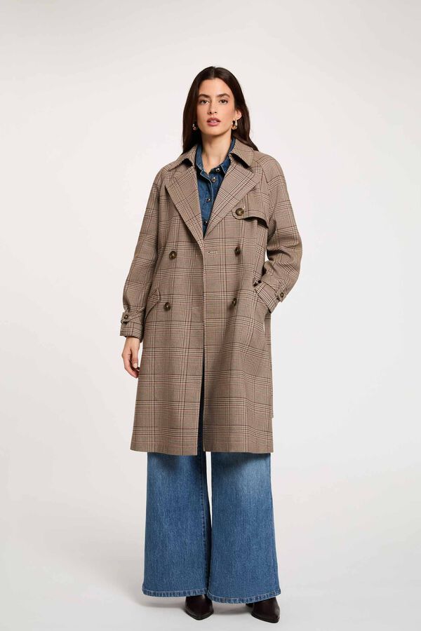 Morgan Trench comprido com cinto Multicolorido