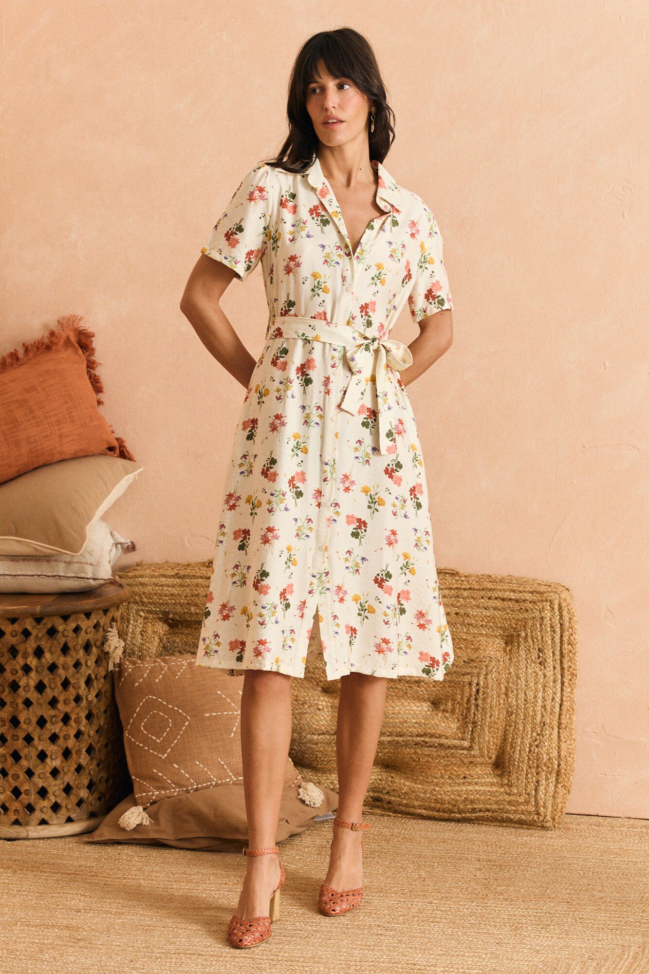 Pol&iacute;n Et Moi Vestido midi Cintia