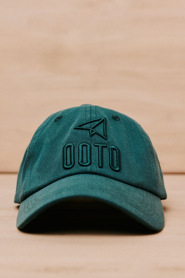 OOTO Bon&eacute; de viseira t&ecirc;xtil Verde