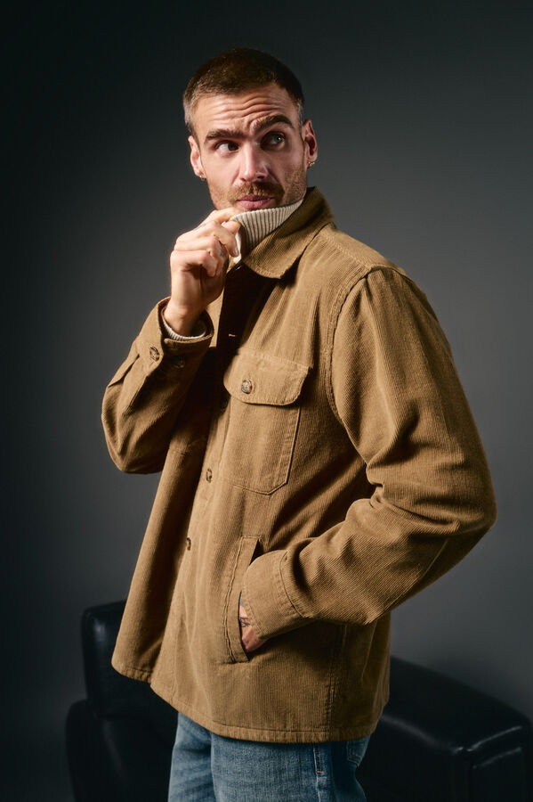 OOTO Sobrecamisa de pana Beige