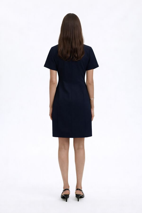 Selected Vestido curto Azul