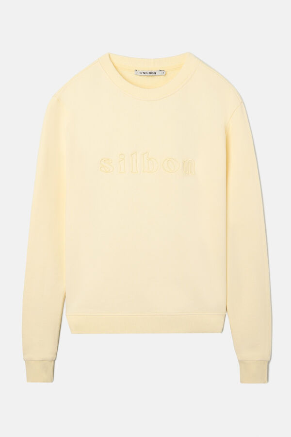 Silbon Sudadera bordado silbon Amarillo
