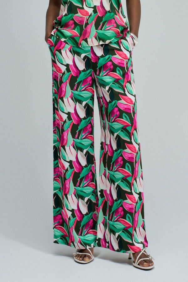 Salsa Jeans Cal&ccedil;a normais com estampa floral Subiu