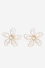 Cortefiel Golden flower pendant Yellow