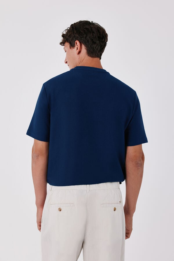 Cortefiel T-shirt estruturada Azul