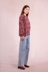 Molly Bracken Camisa bufante de manga Multicolorido