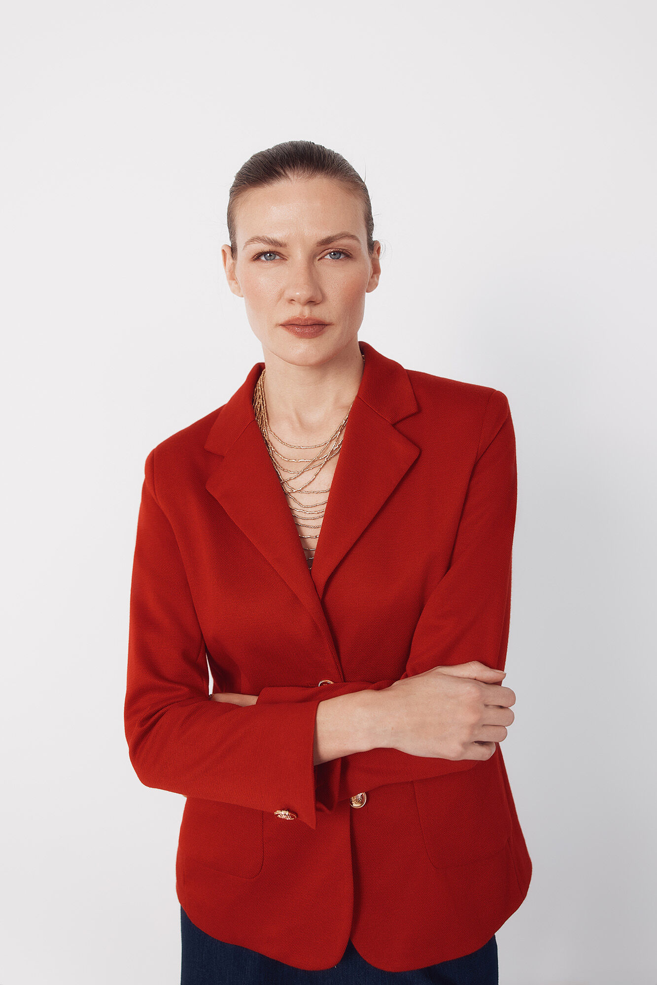 Cortefiel Blazer de punto piqu&eacute;