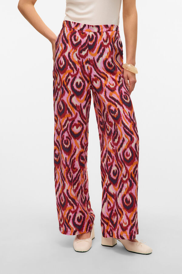 Vero Moda Calças compridas fluidas  Subiu