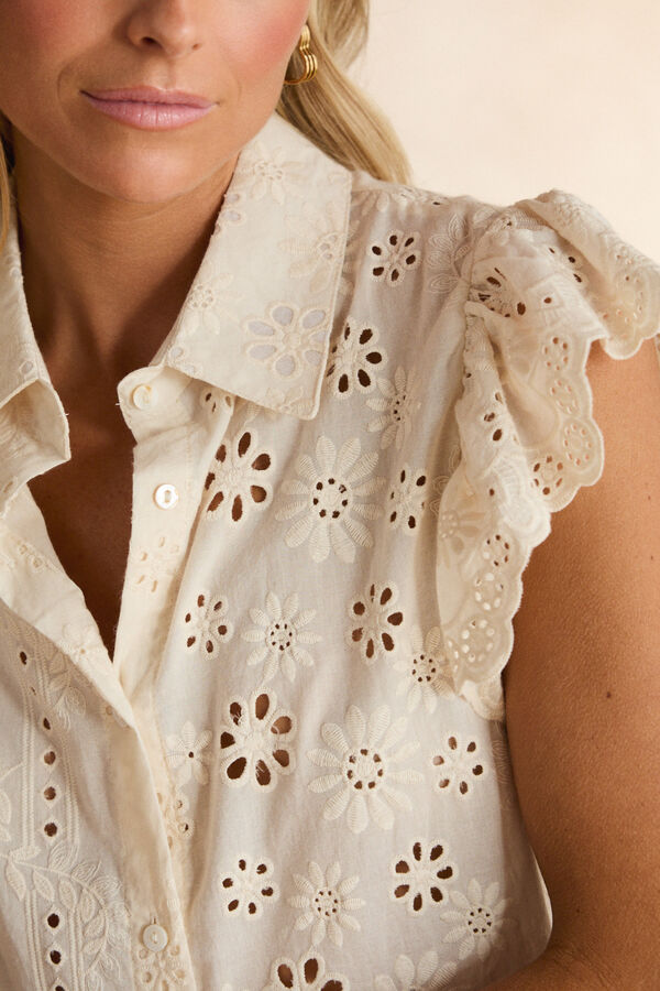 Pol&iacute;n Et Moi Camisa com folhos Bibiana Tostado