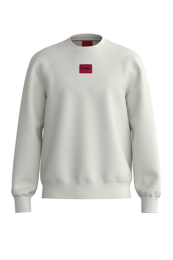 HUGO Sweatshirt de manga comprida Ecru