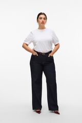 Vero Moda Curve Top manga 2/4 tamanho grande Branco