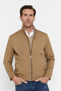 Cortefiel Cotton jacket Beige
