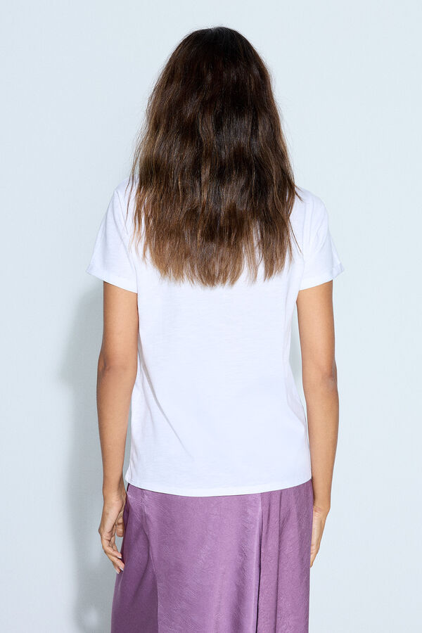 Slowlove Camiseta manga curta Branco