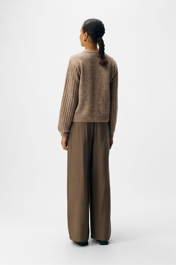 Object Cardigan malha Castanho