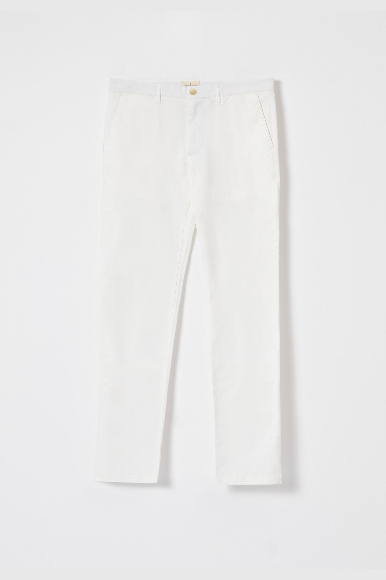 PuroEGO Cal&ccedil;as chino em algod&atilde;o slim fit