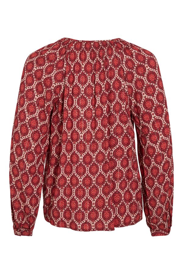 Vila Blusa estampada Vermelho